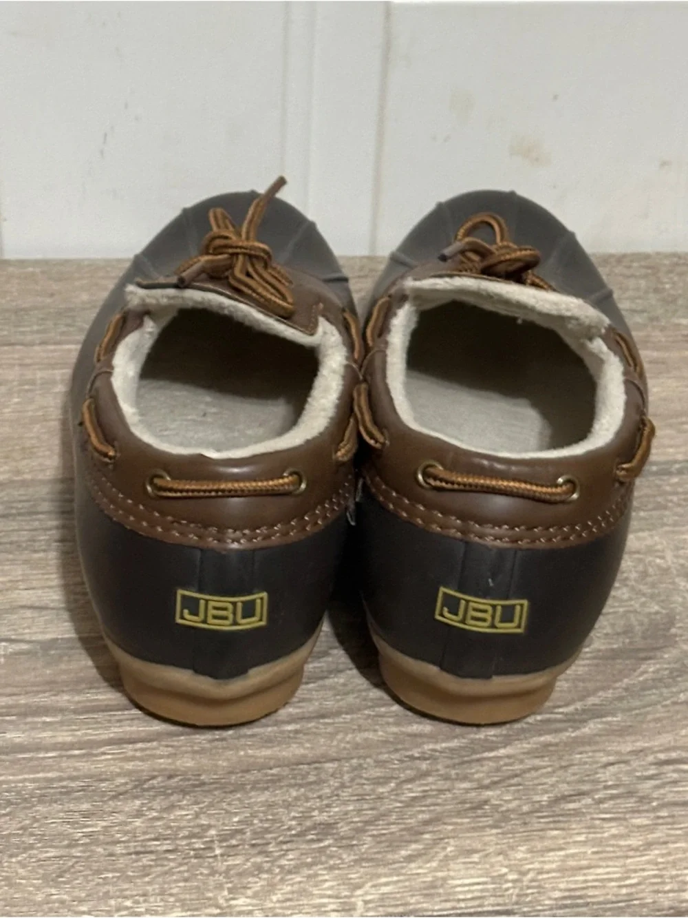 JBU by Jambu Gwen Duck Shoes Slip On Womens Loafers Size 9.5 Black Brown